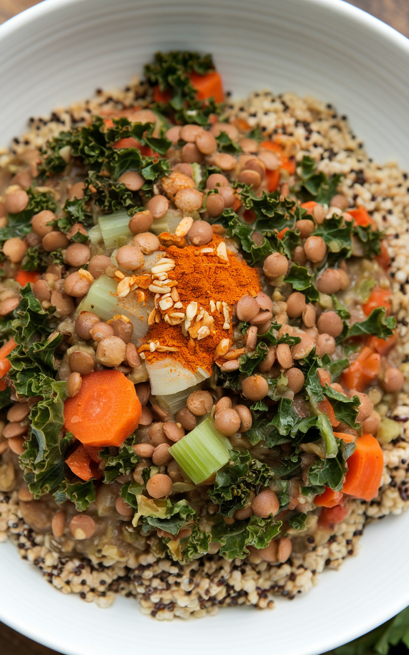 Anti-Inflammatory Lentil and Kale Stew