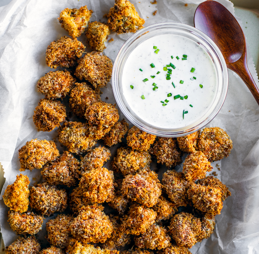 Breaded Air Fryer Mushrooms