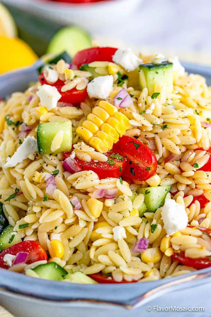 Orzo Pasta Salad with Lemon Vinaigrette