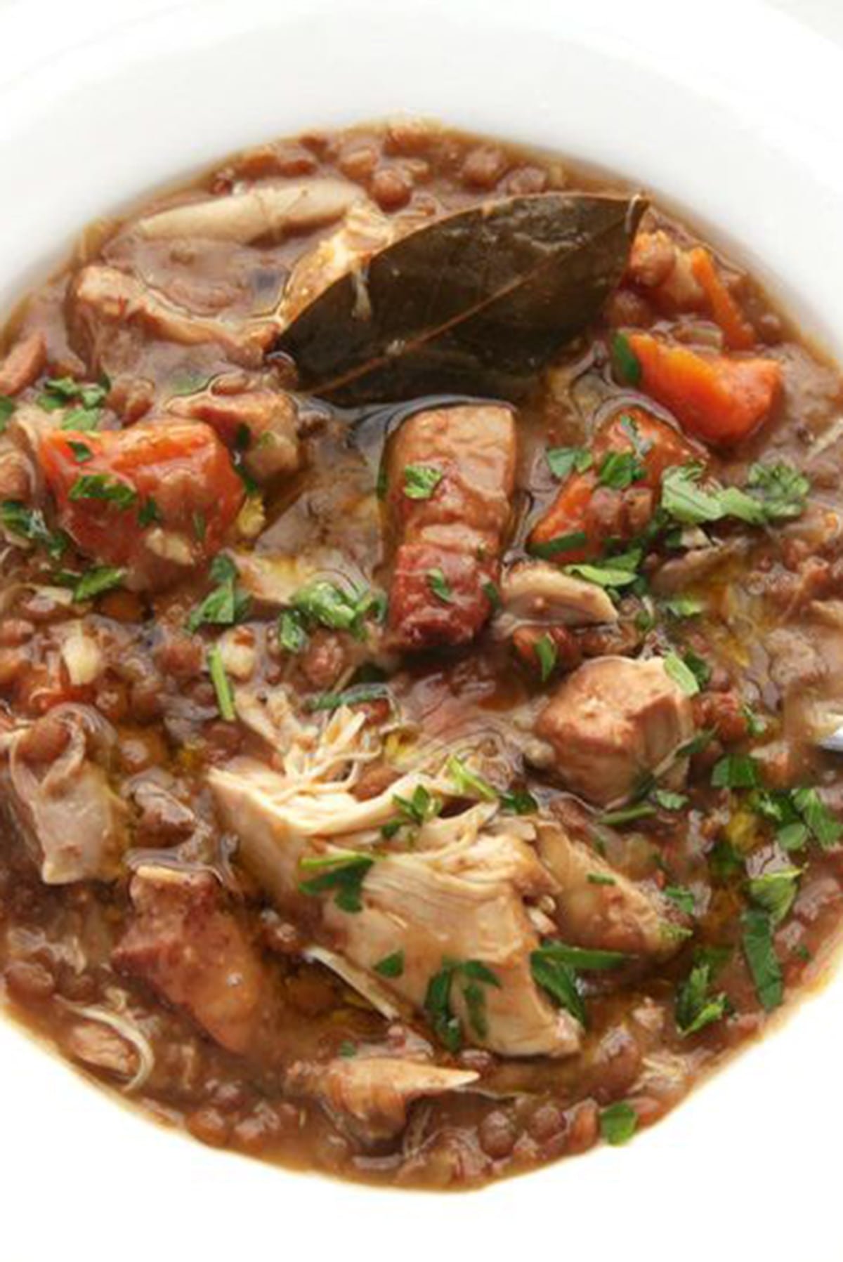 Chicken Lentil Bacon Stew