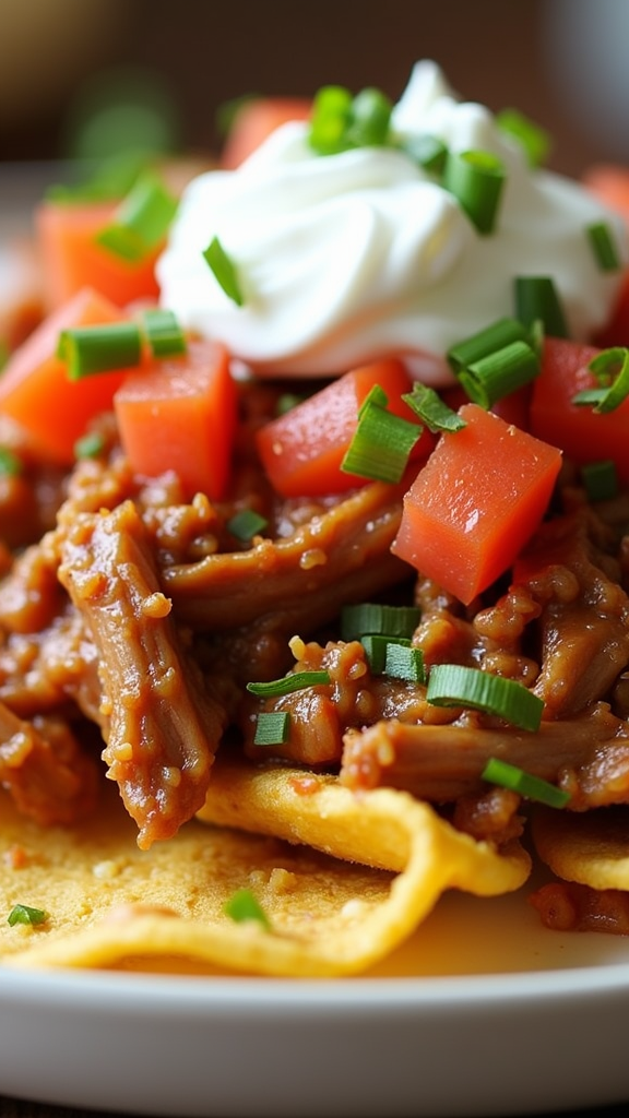 BBQ Pulled Pork Loaded Nacho Recipes