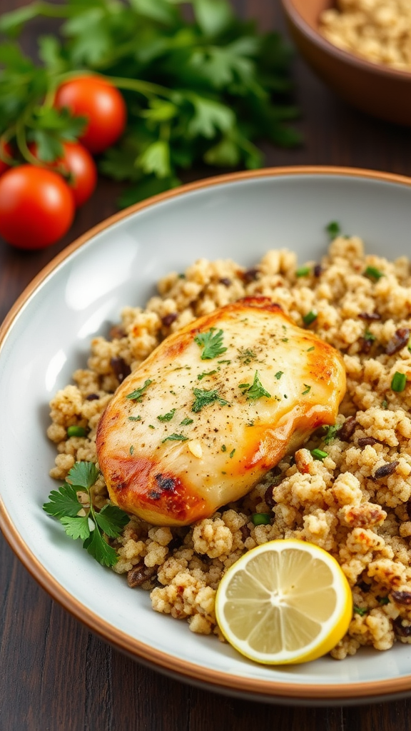 Lemon Herb Chicken with Quinoa