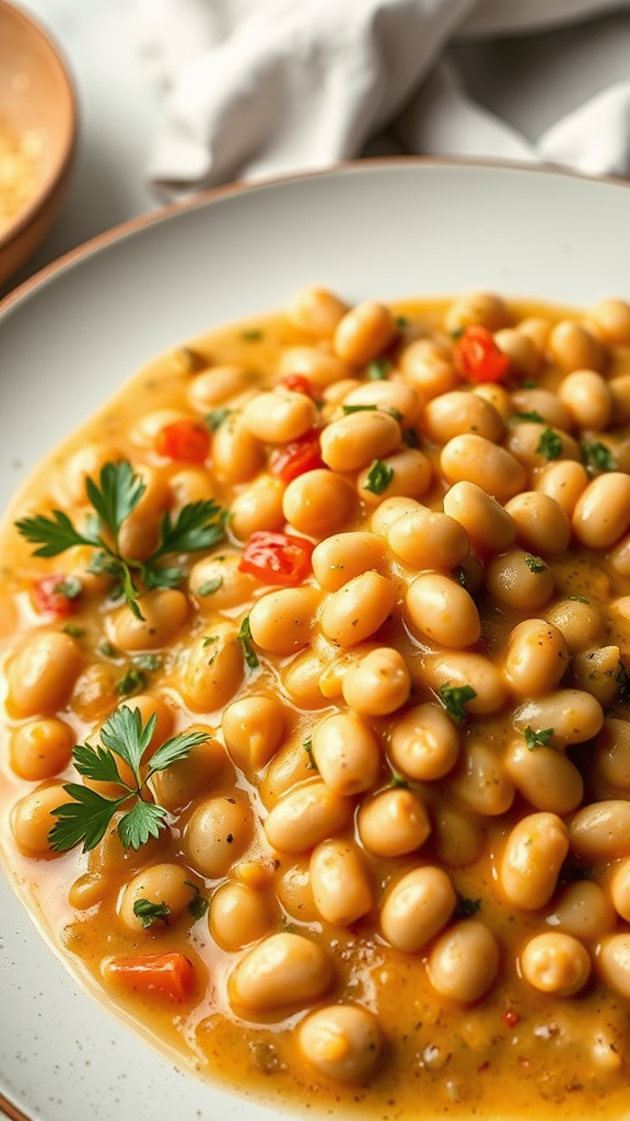 Hearty Butter Beans Alla Vodka Sauce