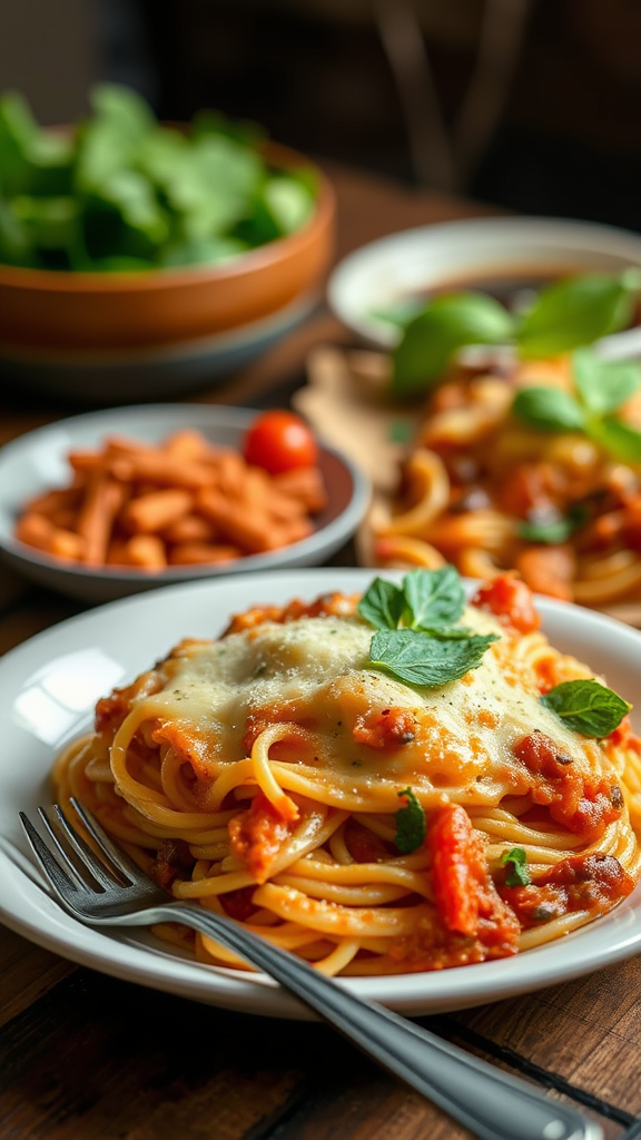 Baked Spaghetti Casserole for a Crowd