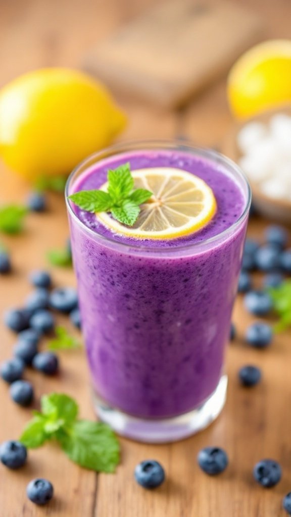 Refreshing Anti-Inflammatory Lemon-Blueberry Smoothie Recipe