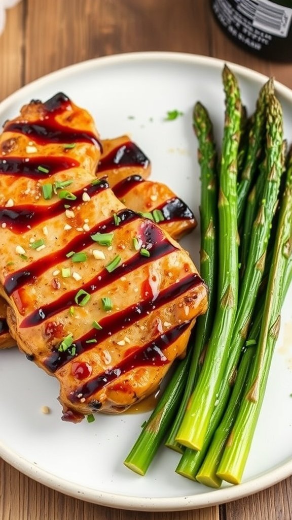 A bowl of Teriyaki Eggplant with sesame seeds served over rice