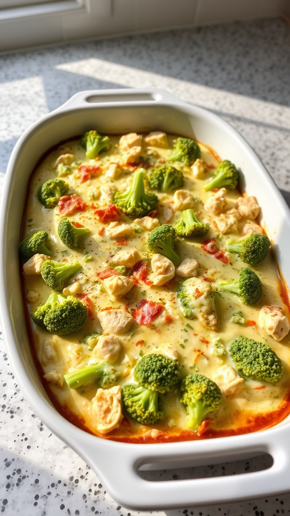 The Best Winter Broccoli Chicken Casserole