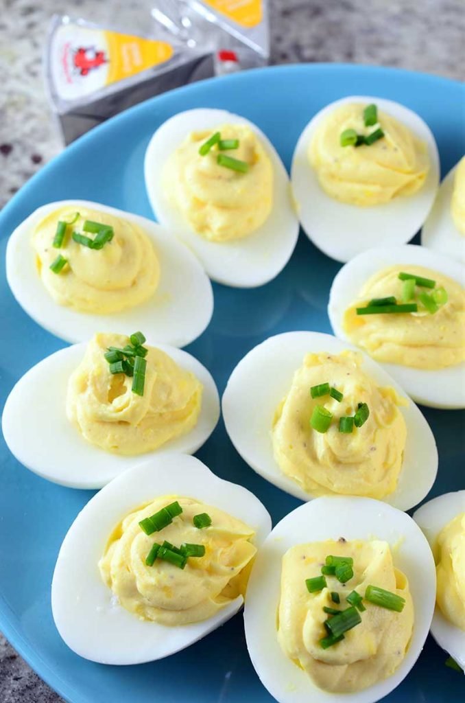 Creamy Asiago Deviled Eggs