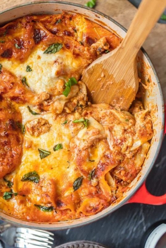 Dutch Oven Lasagna