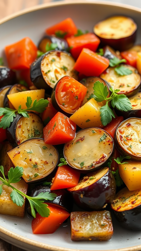 Yummy Eggplant and Zucchini Ratatouille