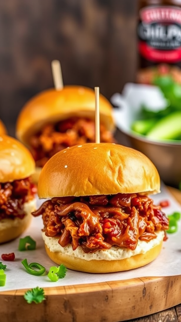 Crockpot BBQ Pulled Pork Sliders