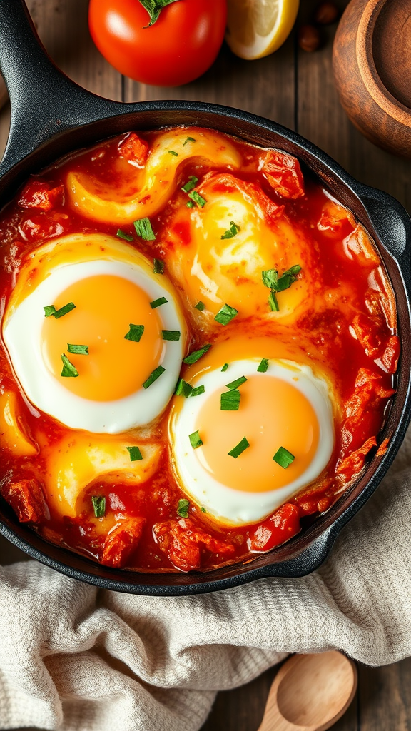 Classic Shakshuka with Poached Eggs