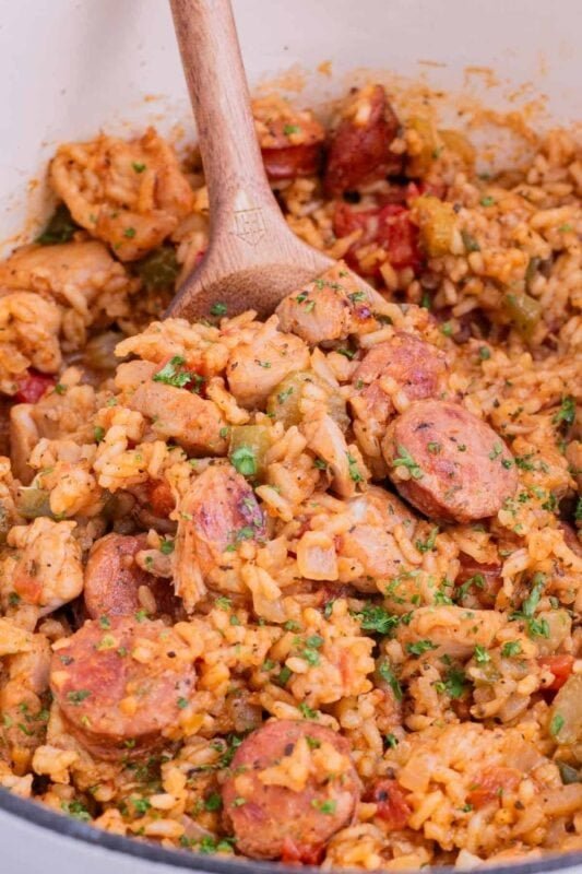 Sausage and Chicken Cajun Jambalaya