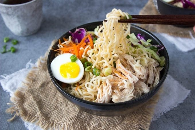 Healthy Chicken Ramen Bowl by Simple Healthy Kitchen