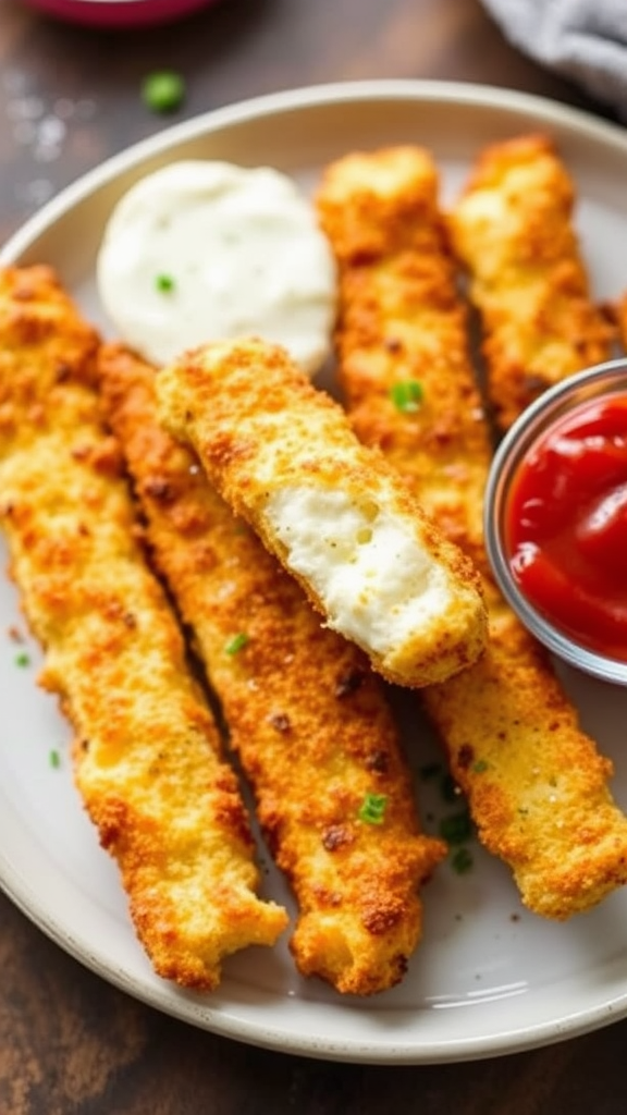 The Best Air Fryer Mozzarella Sticks