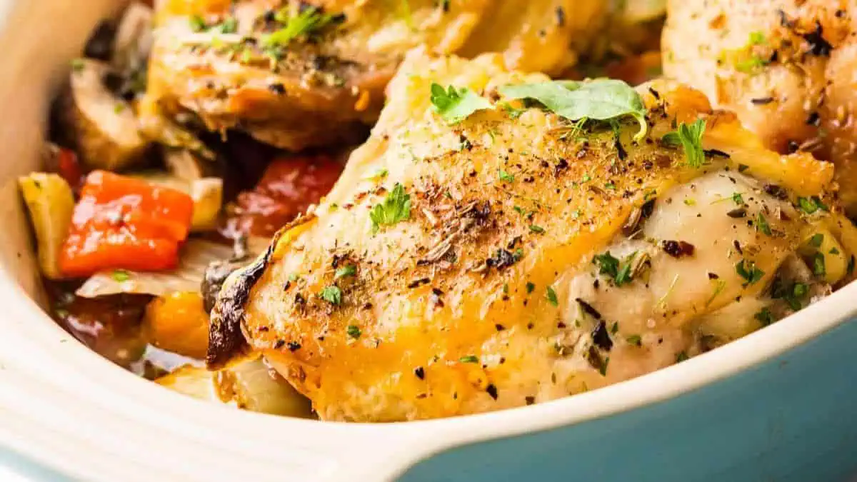 Italian Baked Chicken Thighs