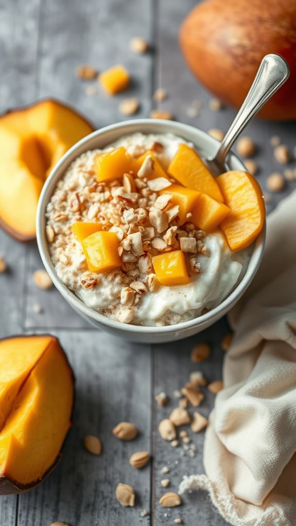 Tropical Coconut Mango Oatmeal