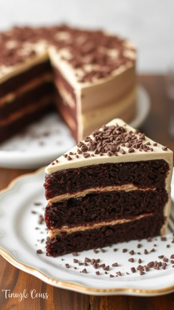 Triple Chocolate Layer Cake