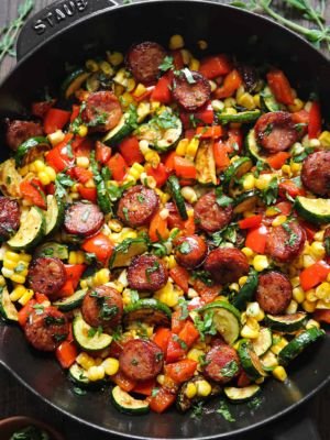 Sausage and Veggie Skillet