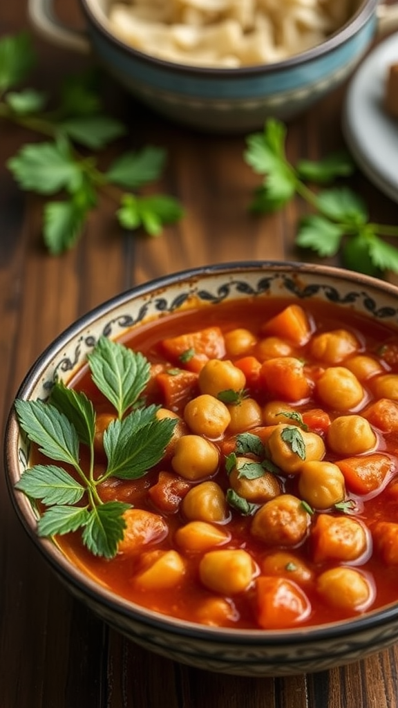 Mediterranean Chickpea and Tomato Stew