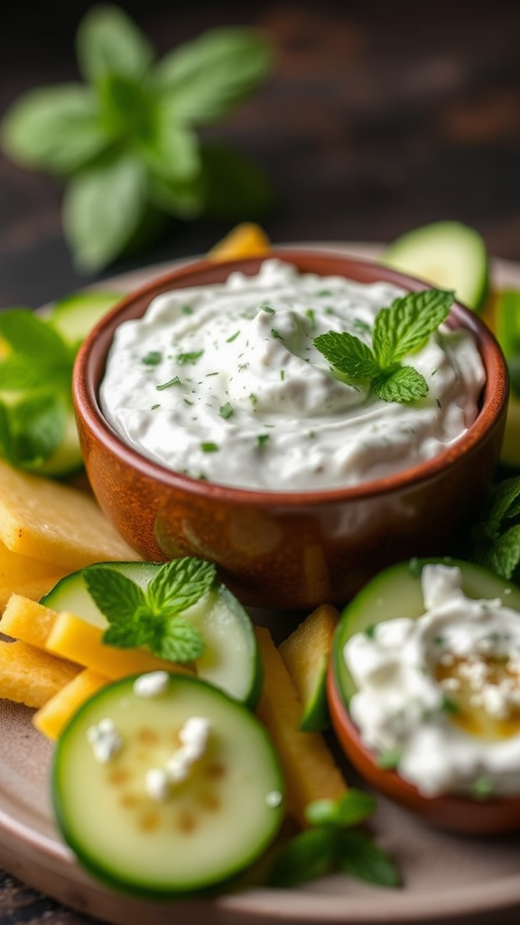 Refreshing Cucumber and Mint Tzatziki Dip