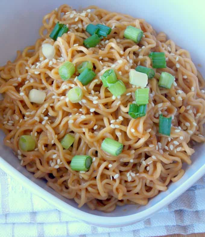 Sesame Peanut Butter Ramen by The Wholesome Dish