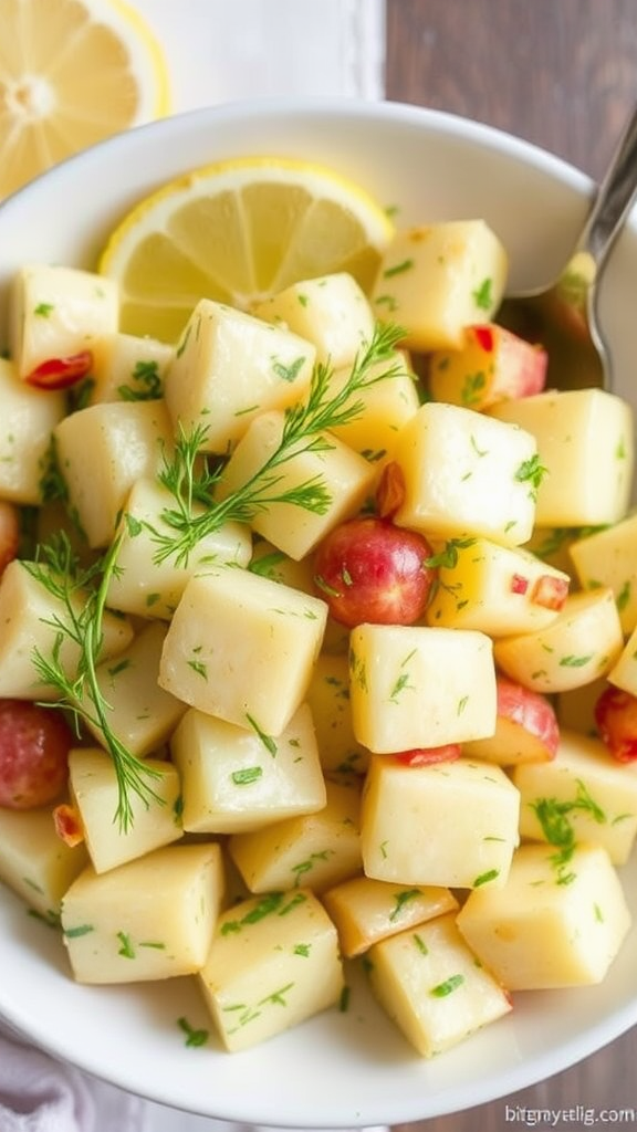 Zesty Lemon and Dill Greek Potato Salad