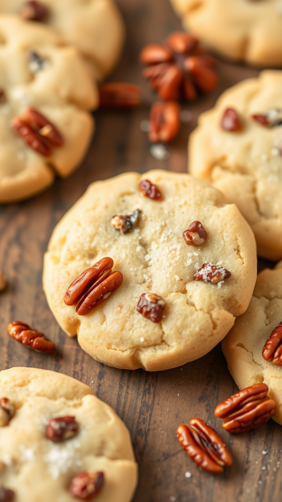 10 Shortbread Cookies with Pecans