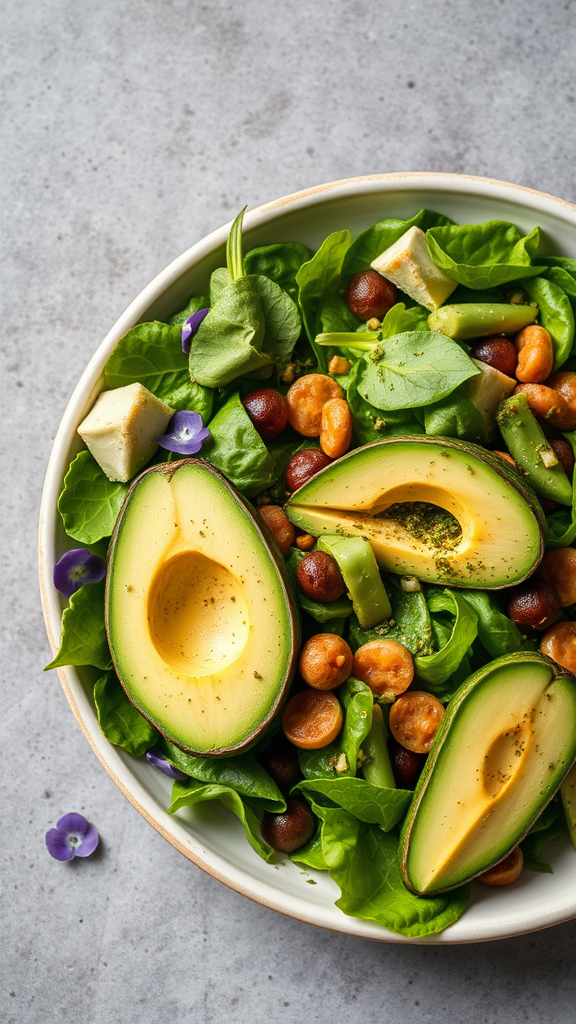 The Best Green Salad with Avocado