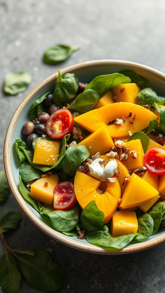 Tropical Mango Spinach Bowl