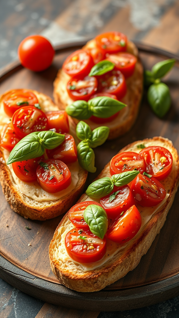 Bruschetta with Tomato and Basil