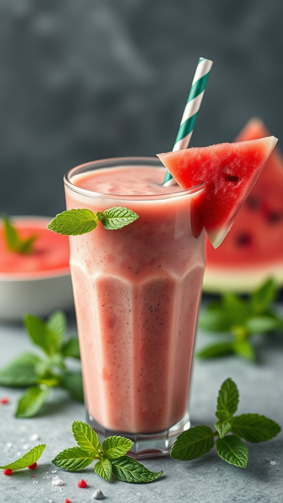 Gut-Healing Watermelon-Mint Smoothie