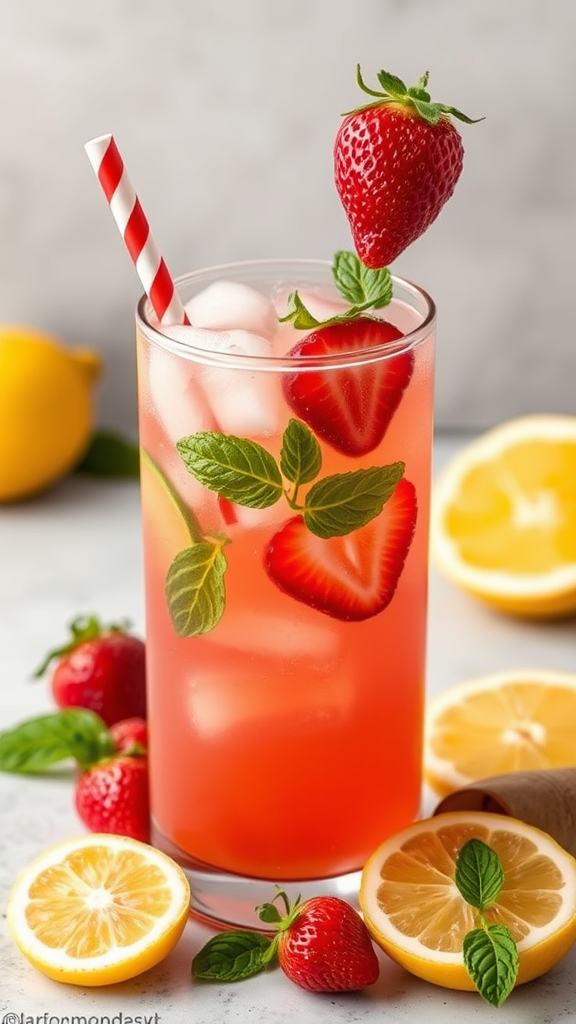 Strawberry Basil Lemonade