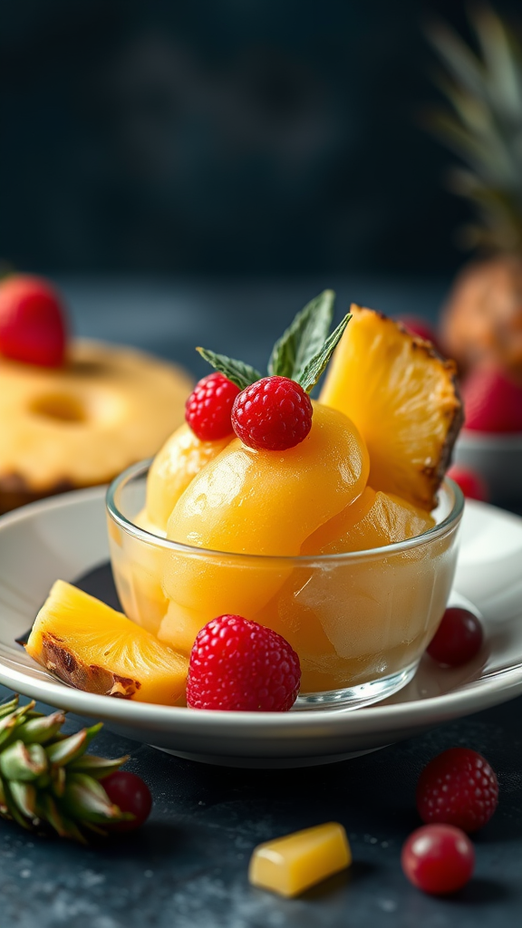 Amazing Pineapple Fruit Sorbet