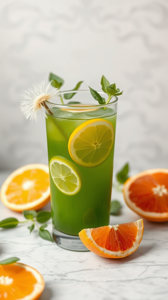 Grapefruit & Dandelion Green Juice