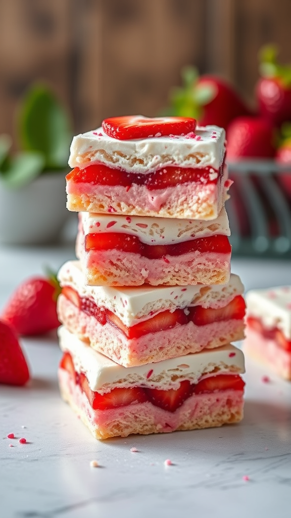 Easy Strawberry Shortcake Bars