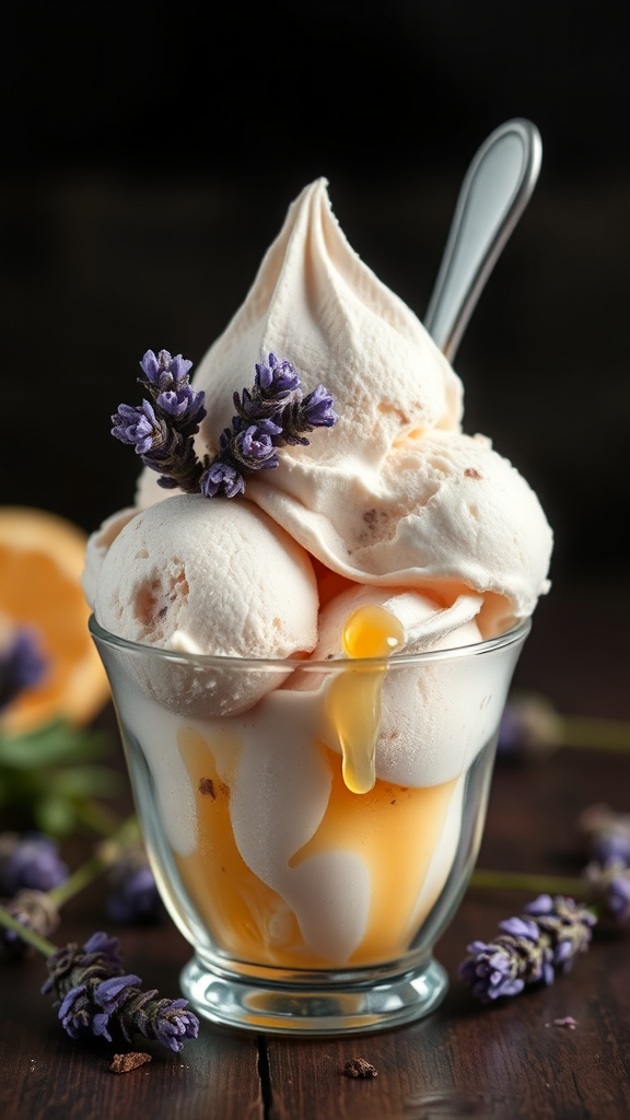 Yummy Honey Lavender Ice Cream
