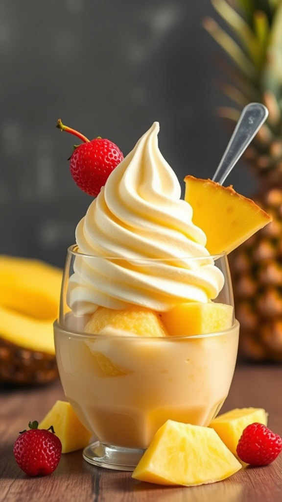 Tropical Pina Colada Fruit Sorbet