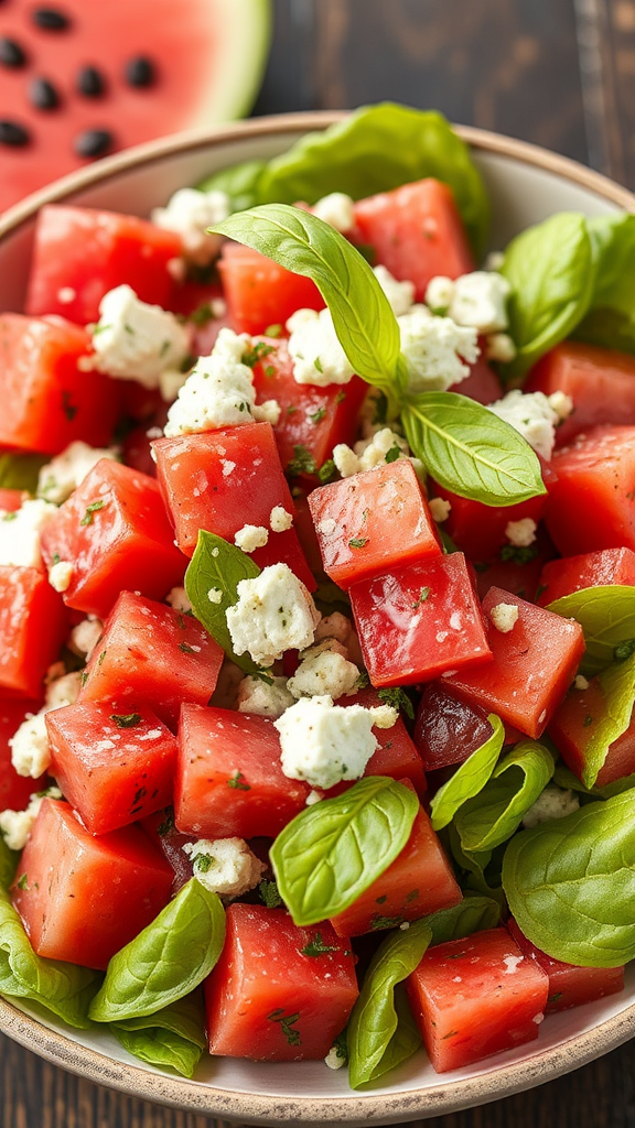 7 Quick Salads with Watermelon