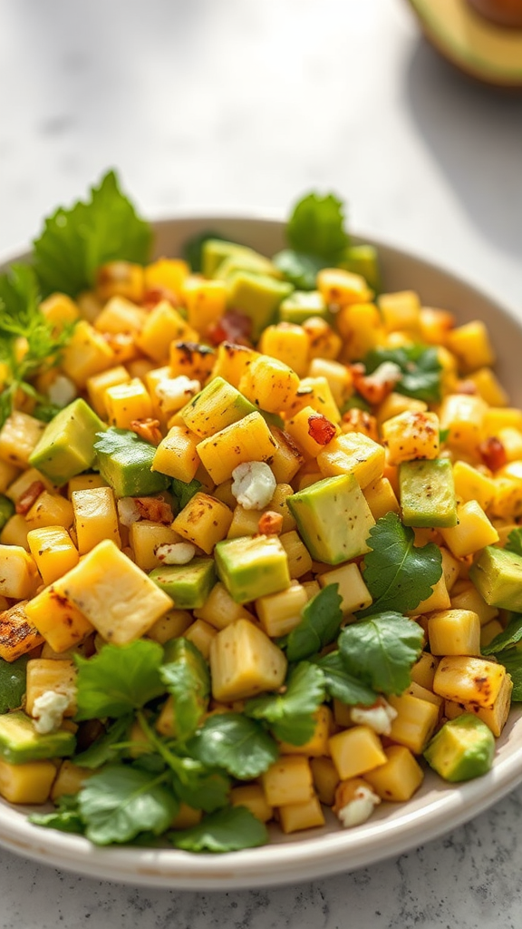 Grilled Corn and Avocado Salad