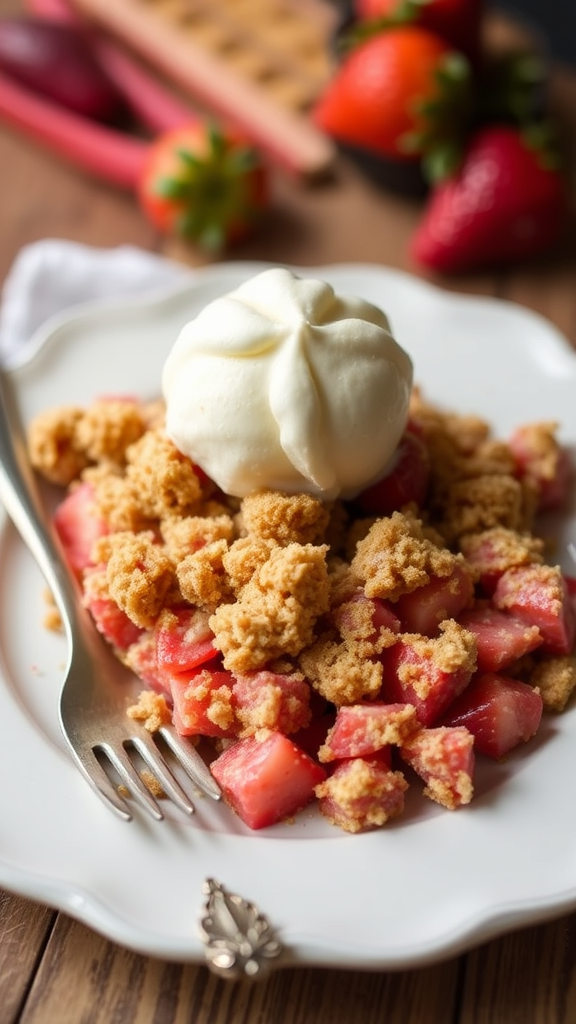 Strawberry Rhubarb Crisp