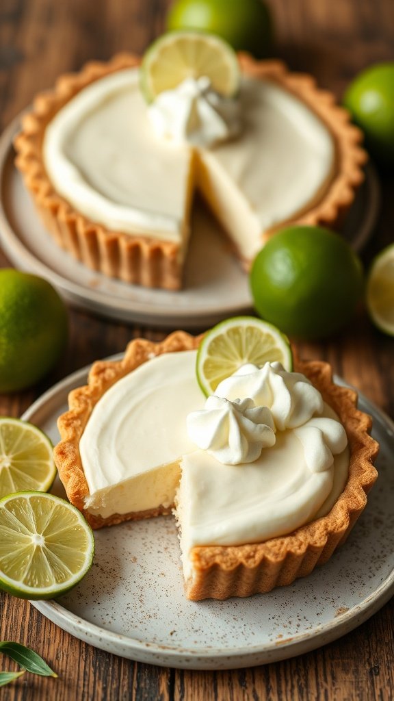 No-Bake Key Lime Pies