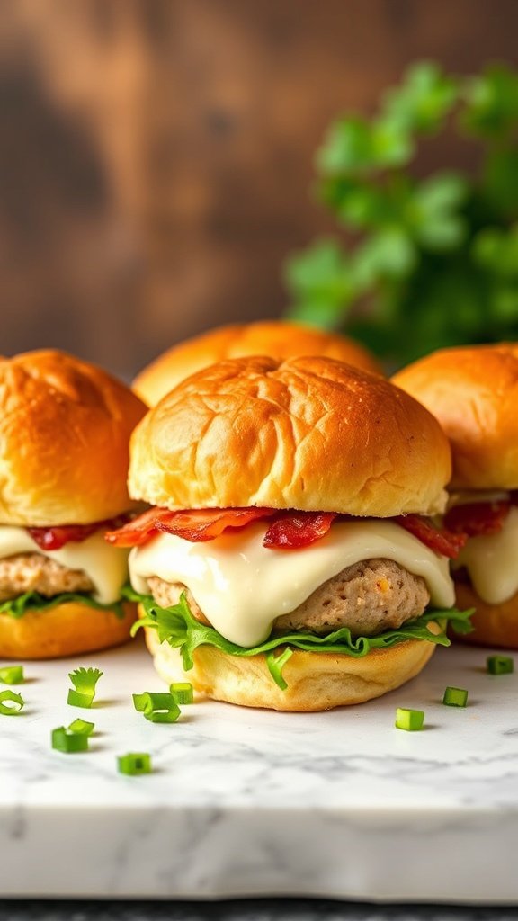Quick Chicken Bacon Ranch Sliders