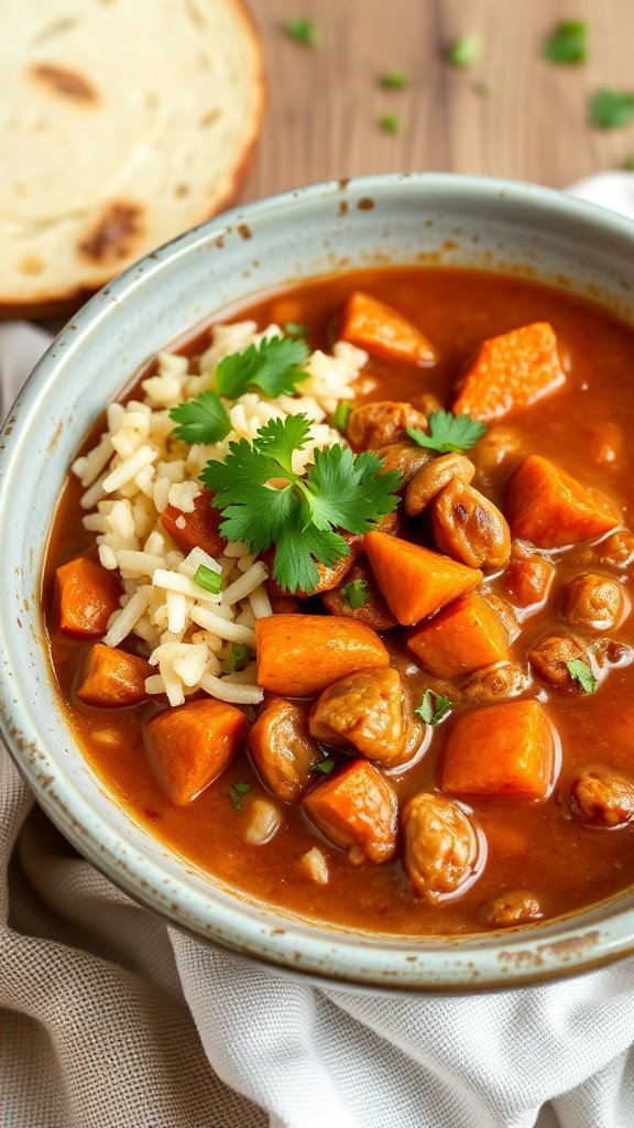 Crockpot Sweet Potato Turkey Chili