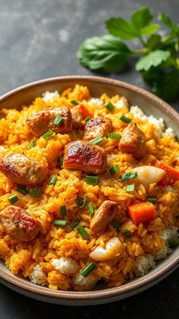 replace(Crispy Chicken & Sweet Potato Rice; ; -)