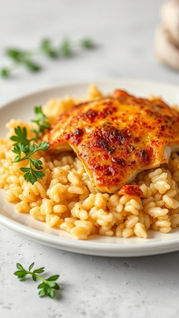 Cheesy Chicken and Rice Bake