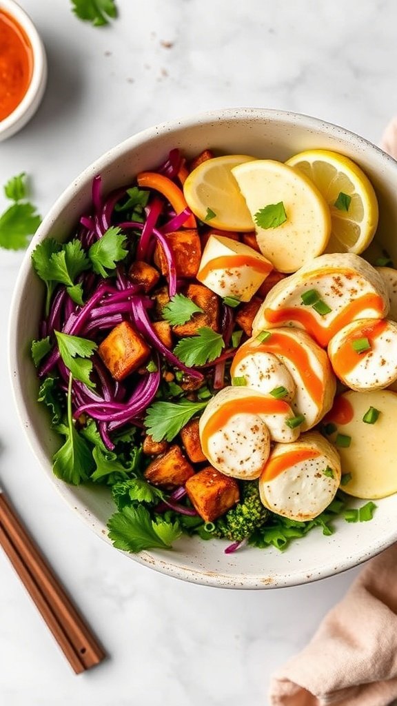 Spicy Paneer Veggie Bowl