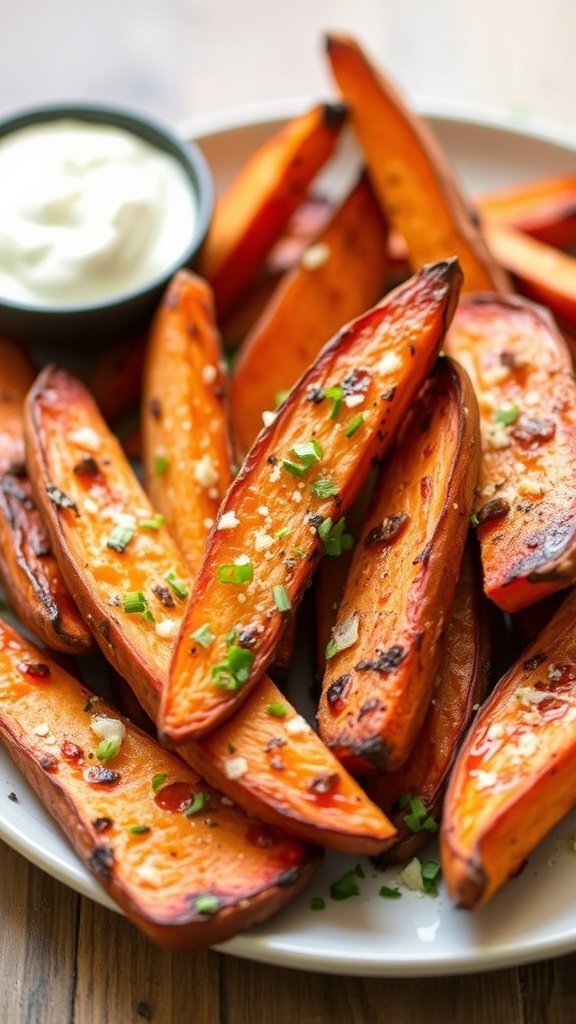 Crispy Roasted Sweet Potato Wedges
