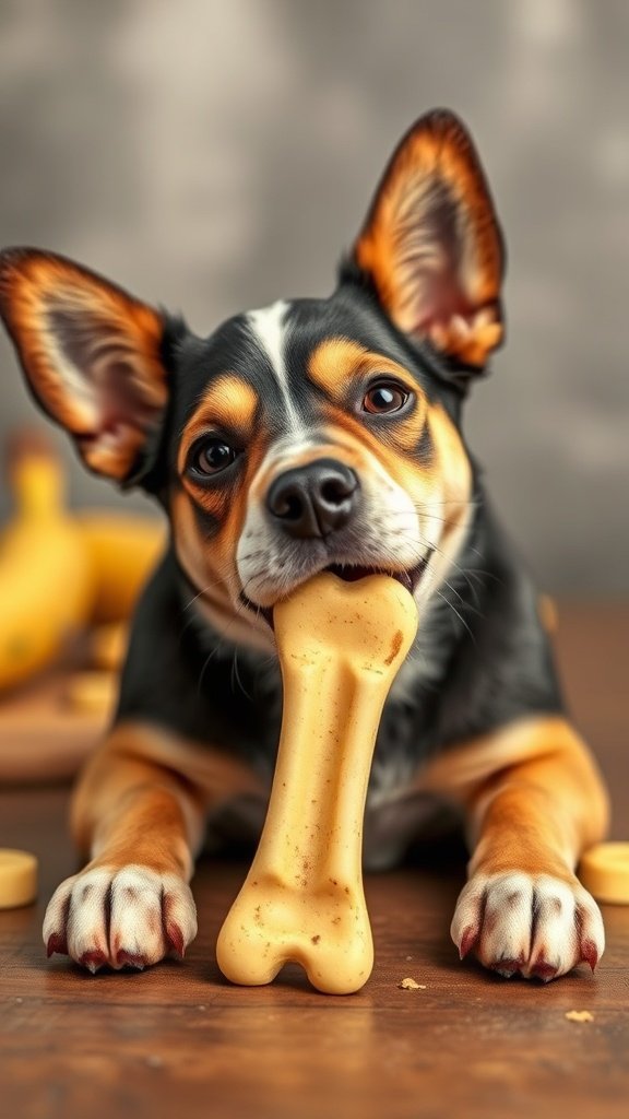 Yogurt Banana Dog Treats