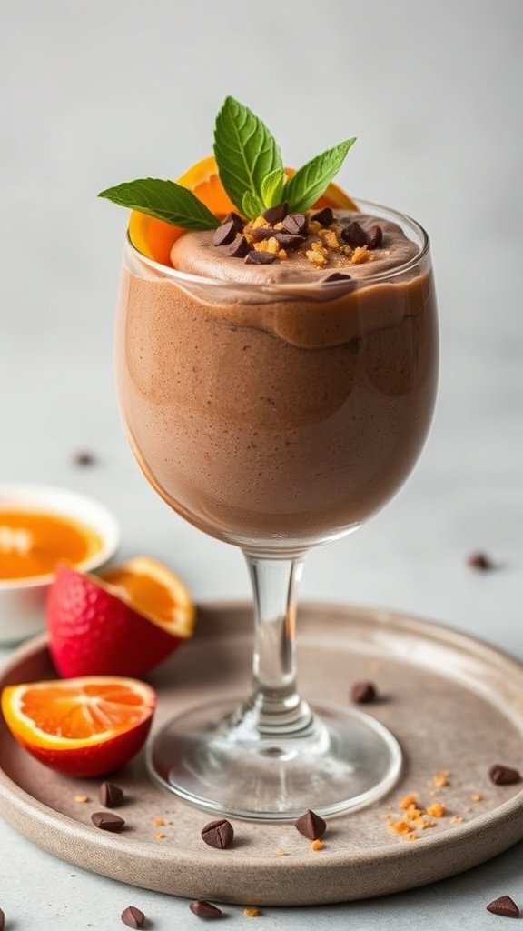 Creamy Chocolate Orange Chia Pudding